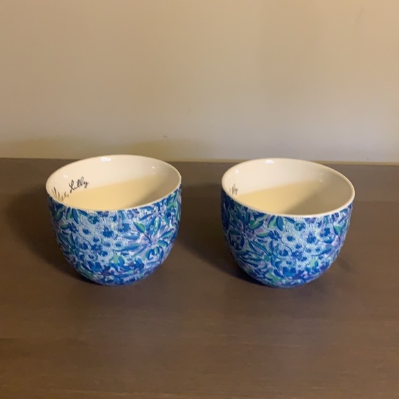 Lilly Pulitzer Multicoloured Floral Print Ceramic Tea Cups - Picture 5 of 7